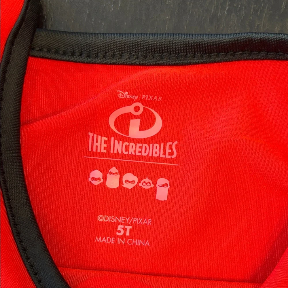 Disney Pixar The Incredibles Girls Cosplay Shirt & Leggings Set Size 5T
